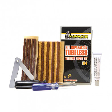 Kit reparacion tubeless X-SAUCE M-1 (Mechas 3,5 y 6 mm) en Categoría Reparación de pinchazos de Dromosport: Kit reparacion tubeless X-SAUCE M-1 (Mechas 3,5 y 6 mm) en Categoría Reparación de pinchazos de Dromosport: