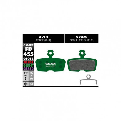 Pastillas GALFER MTB PRO en Categoría Pastillas de freno de Dromosport: 