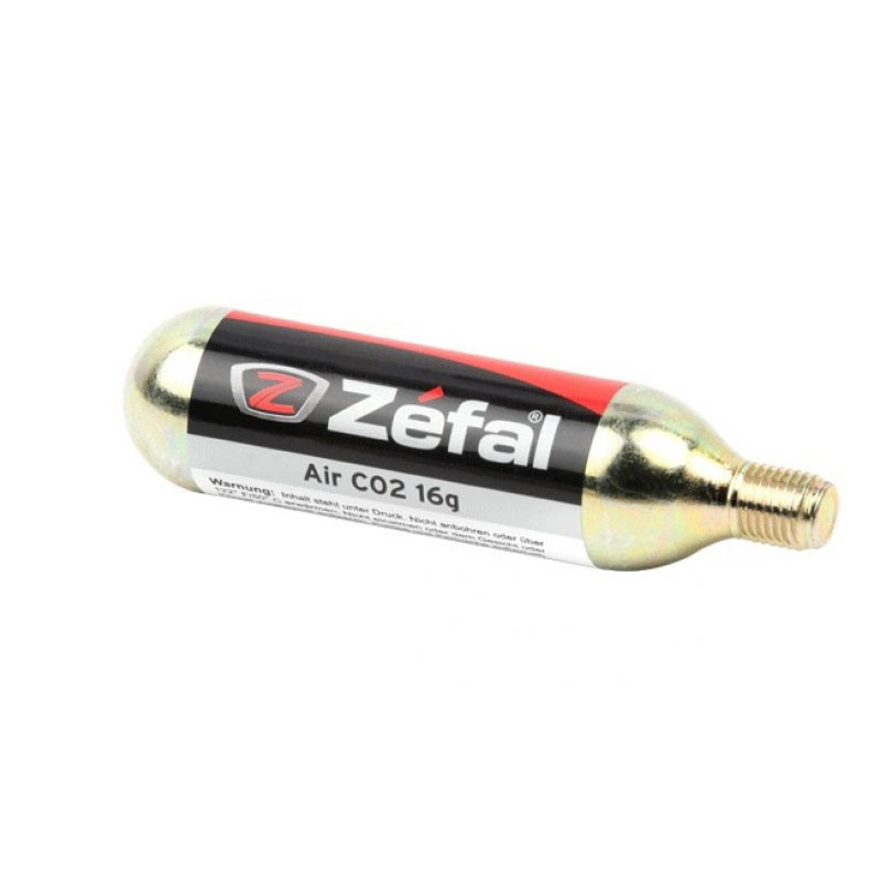 Cartucho CO2 ZEFAL 16g con rosca (1 ud) en Categoría Bombas de aire de mano de Dromosport: 