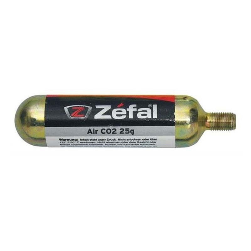 Cartucho CO2 ZEFAL 25g con rosca (1 ud) en Categoría Bombas de aire de mano de Dromosport: 