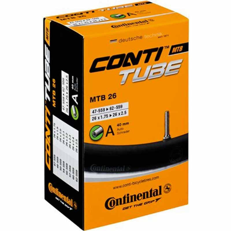 Continental MTB 26\'x1.75/2.5. Schrader 40 mm en Categoría Cámaras de aire de Dromosport: 