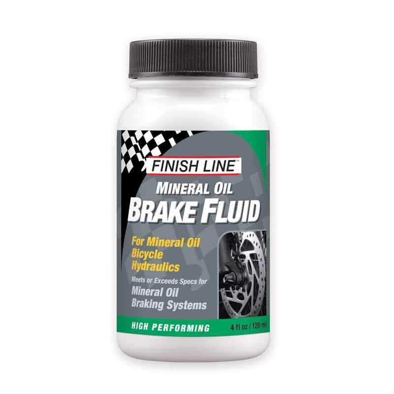 Aceite mineral hidráulico FINISH LINE 120 ml en Categoría Líquido de frenos de Dromosport: Bote de aceite mineral para frenos