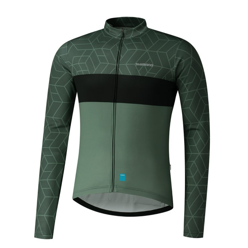 Maillot Shimano Vertex Printed Army Green en Categoría Maillot de Dromosport: 