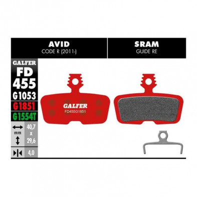 Pastillas GALFER MTB Advanced en Categor铆a Pastillas de freno de Dromosport: Pastillas GALFER MTB Advanced en Categor铆a Pastillas de freno de Dromosport: