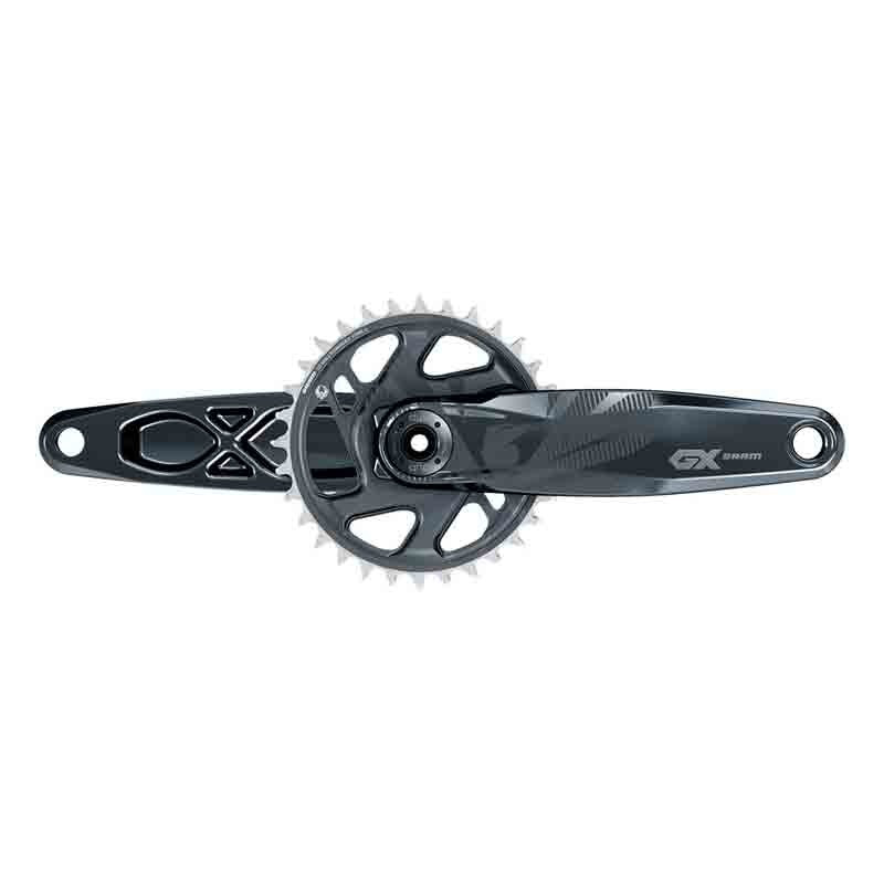BIELAS SRAM GX EAGLE DUB Gris Luna en Categoría Platos y Bielas de Dromosport: Juego de Bielas SRAM GX EAGLE DUB con plato de