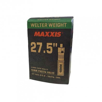 Maxxis Welter Weight 27.5X2.0/3.0. Presta 48mm en Categoría Cámaras de aire de Dromosport: Comprar cámara de aire Maxxis 27,5
