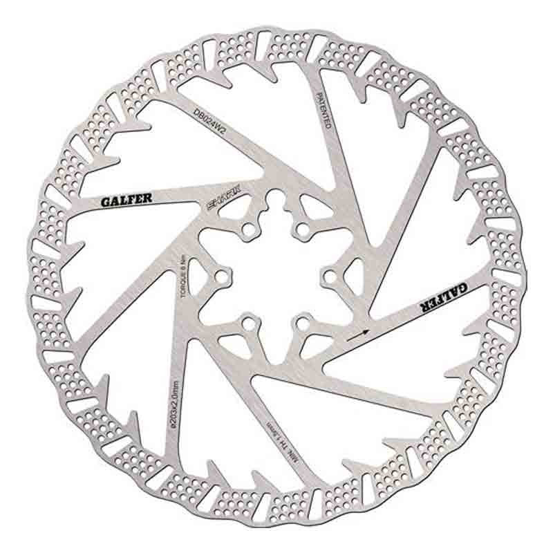 DISCO DE FRENO GALFER MTB DISC SHARK (203 mm) en Categoría Discos de freno de Dromosport: Comprar Disco de freno mtb Galfer S