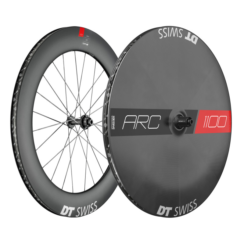 DT SWISS ARC 1100 DICUT DB 80 + 1100 DICUT DB LENTICULAR. (CUBIERTA/TUBELESS) en Categoría Ruedas de bicicleta de Dromosport: