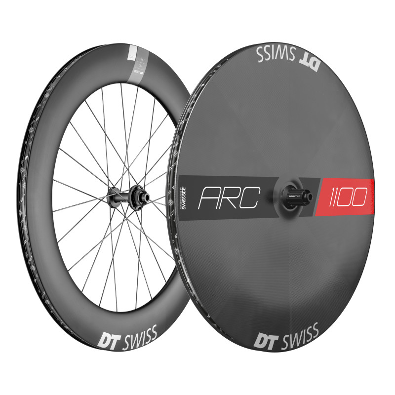 DT SWISS ARC 1400 DICUT DB 80 + 1100 DICUT DB LENTICULAR. (CUBIERTA/TUBELESS) en Categoría Ruedas de bicicleta de Dromosport: