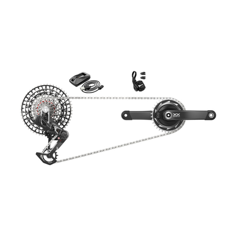 Grupo SRAM XX SL EAGLE AXS T-TYPE WIDE con POTENCIOMETRO en Categoría Grupos completos de Dromosport: 