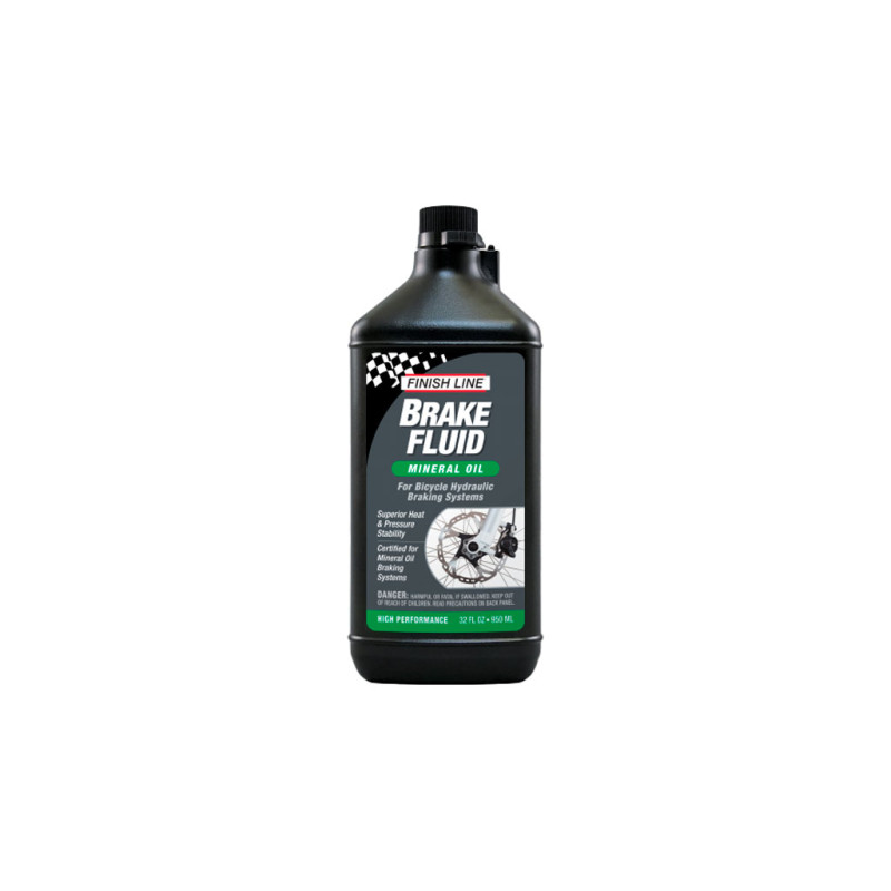 Aceite mineral hidráulico FINISH LINE 950 ml en Categoría Líquido de frenos de Dromosport: Bote de aceite mineral para frenos