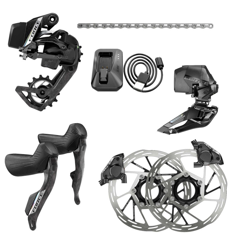 Grupo SRAM Force ETAP E1 AXS 2x12V