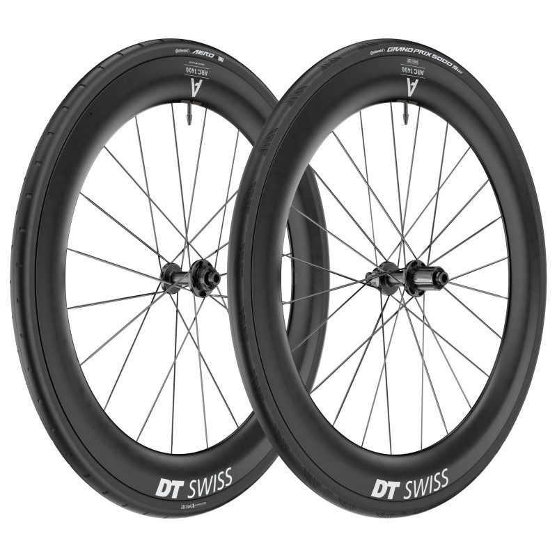 DT SWISS ARC 1400 DICUT DB 65 WTS CONTINENTAL. Juego (Cubierta / Tubeless Ready)