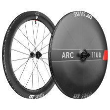 DT SWISS ARC 1100 DICUT DB 65 + 1100 DICUT DB LENTICULAR. Combinacion (CUBIERTA/TUBELESS)