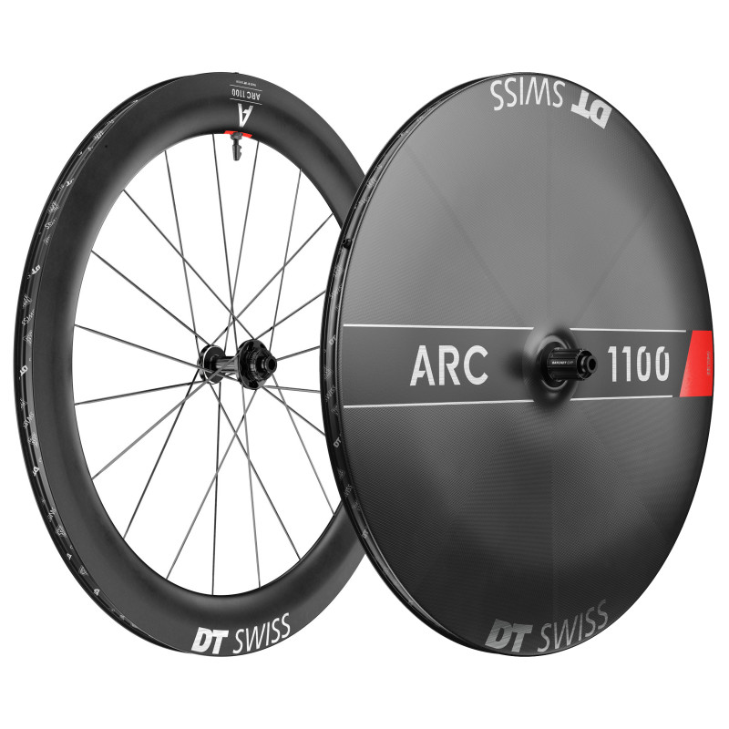 DT SWISS ARC 1100 DICUT DB 65 + 1100 DICUT DB LENTICULAR. Combinacion (CUBIERTA/TUBELESS)