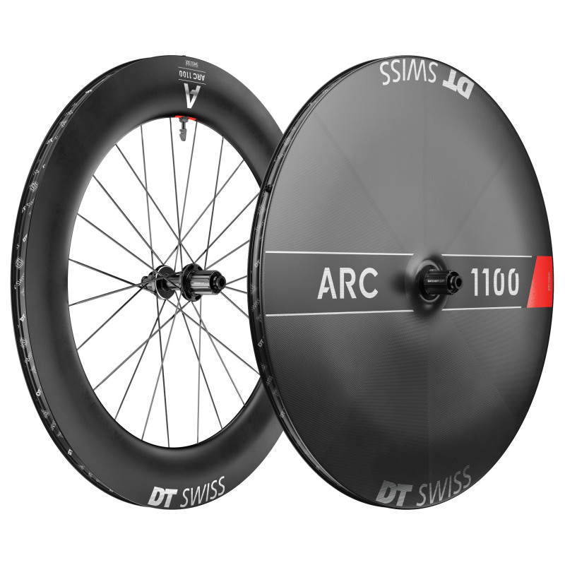 DT SWISS ARC 1100 DICUT DB 85 + 1100 DICUT DB LENTICULAR. Combinacion (CUBIERTA/TUBELESS)