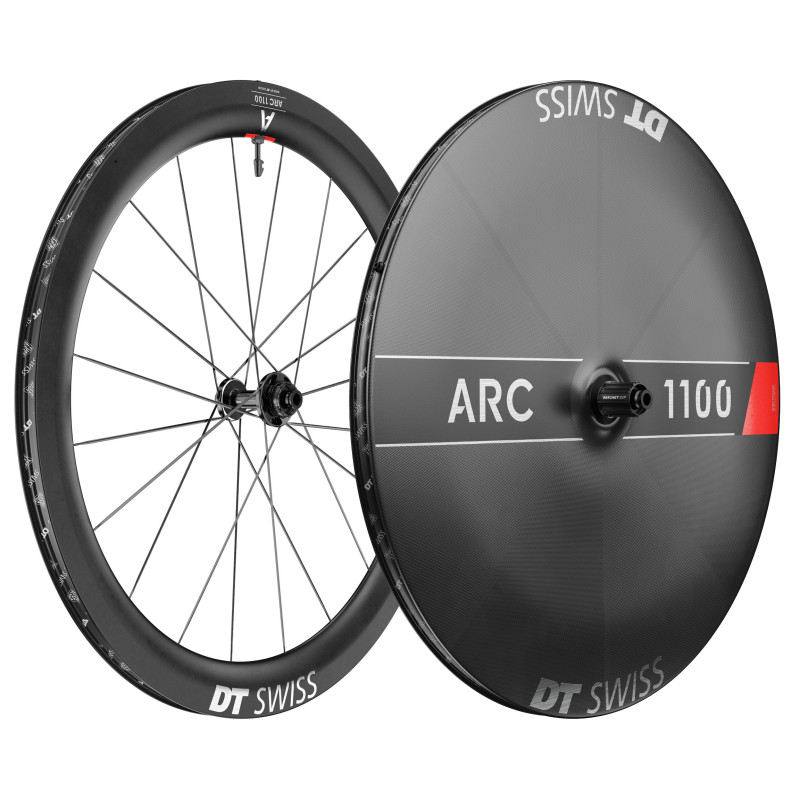 DT SWISS ARC 1100 DICUT DB 55 + 1100 DICUT DB LENTICULAR. Combinacion (CUBIERTA/TUBELESS)