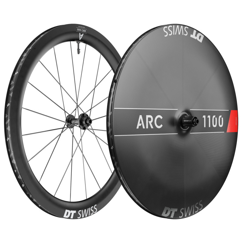 DT SWISS ARC 1400 DICUT DB 55 + 1100 DICUT DB LENTICULAR. Combinacion (CUBIERTA/TUBELESS)