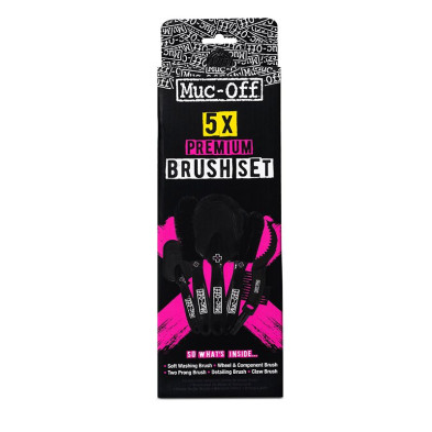 5 cepillos limpiadores Muc-Off Premium Brush