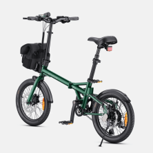 Engwe ZIP. Bicicleta eléctrica urbana verde