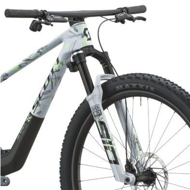 Scott Spark RC Team Issue 2027. Bicicleta MTB XC. Dorado Grey / Carbon Black