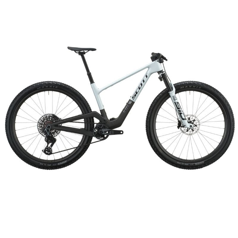Scott Spark RC World Cup 2027. Bicicleta MTB XC. Cumulus White / Carbon Black