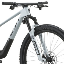 Scott Spark RC World Cup 2027. Bicicleta MTB XC. Cumulus White / Carbon Black