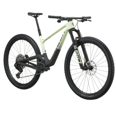 Scott Spark RC Team 2027. Bicicleta MTB XC. Cream Green / Carbon Black
