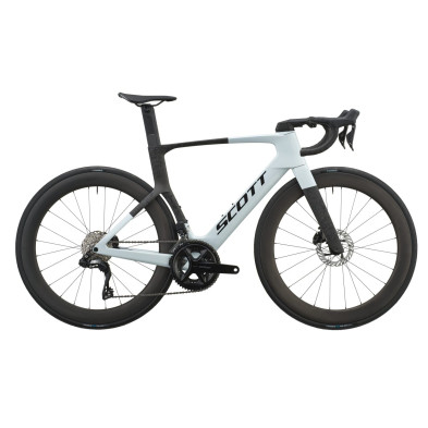 Scott Foil RC 20 2027. Bicicleta carretera. Cumulus White / Carbon Black