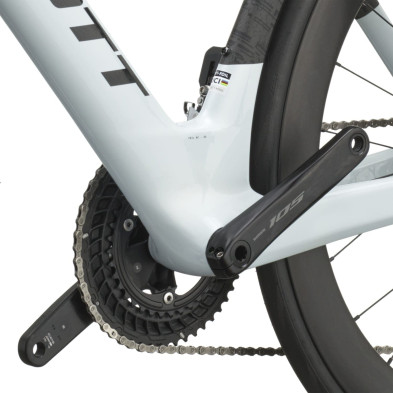 Scott Foil RC 20 2027. Bicicleta carretera. Cumulus White / Carbon Black