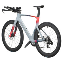Scott Foil RC TRI 2027. Bicicleta triatlón. Narwal Grey / Gloaming Orange