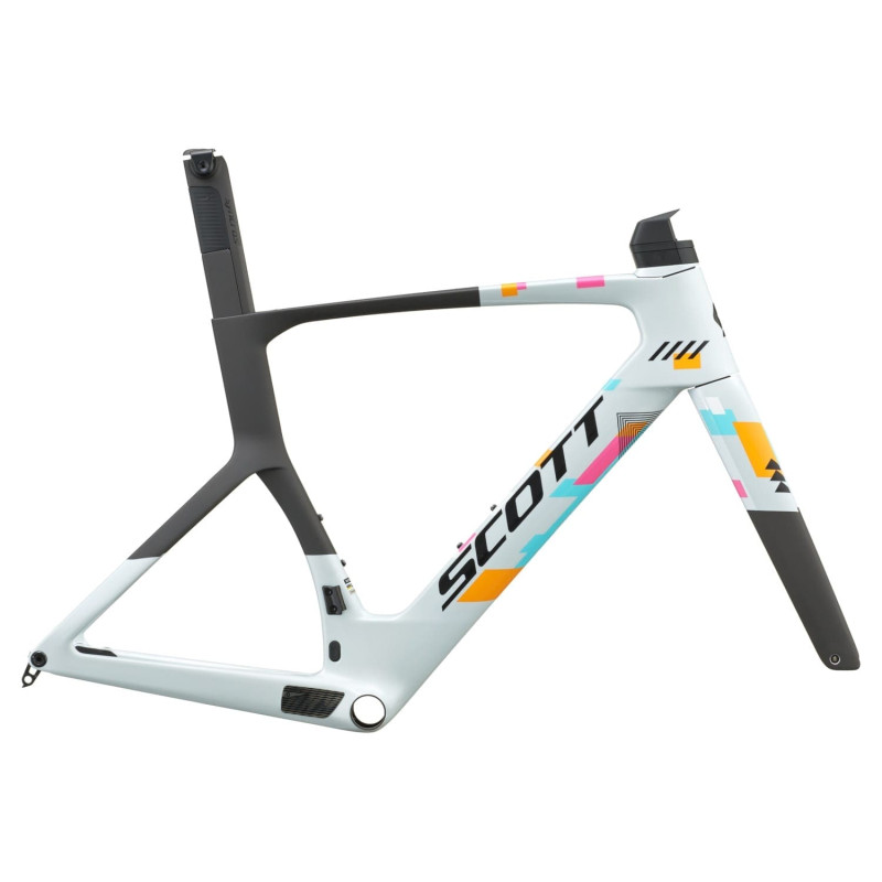Set Cuadro Scott Foil RC Team Replica 2027. Team Clear