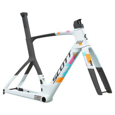 Set Cuadro Scott Foil RC Team Replica 2027. Team Clear