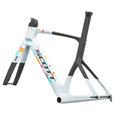 Set Cuadro Scott Foil RC Team Replica 2027. Team Clear