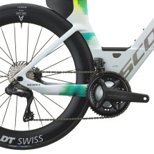 Scott Plasma RC Pro 2027. Bicicleta triatlón. Cumulus White / Viper Green