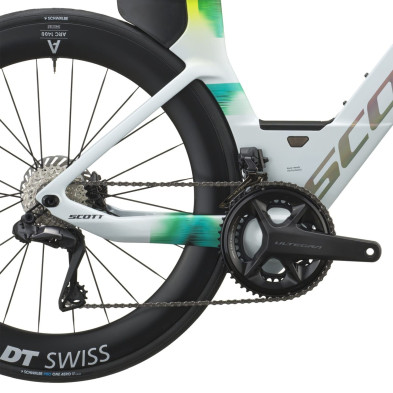 Scott Plasma RC Pro 2027. Bicicleta triatlón. Cumulus White / Viper Green