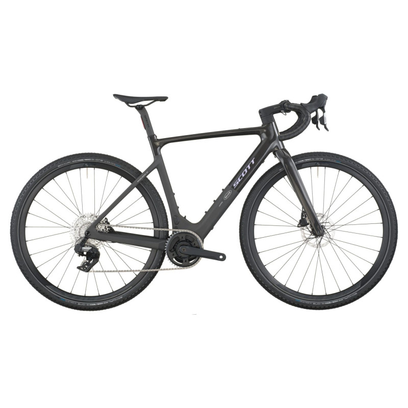 Scott Solace Gravel 30 2027. E-bike gravel. Carbon Black