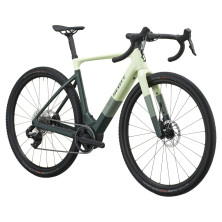 Scott Solace Gravel 30 2027. E-bike gravel. Cream Green / Grove Green