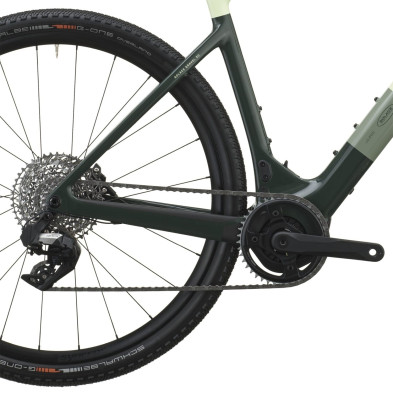 Scott Solace Gravel 30 2027. E-bike gravel. Cream Green / Grove Green