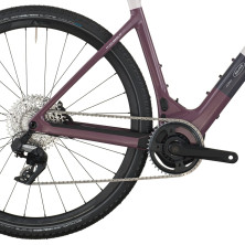 Scott Solace Gravel 30 2027. E-bike gravel. Mineral Pink / Flint Purple