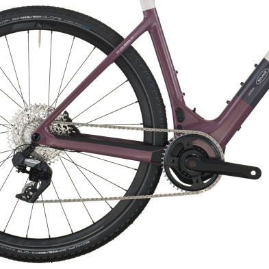 Scott Solace Gravel 30 2027. E-bike gravel. Mineral Pink / Flint Purple