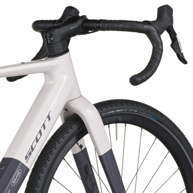 Scott Solace Gravel 30 2027. E-bike gravel. Mineral Pink / Flint Purple