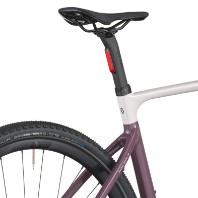 Scott Solace Gravel 30 2027. E-bike gravel. Mineral Pink / Flint Purple