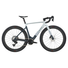 Scott Solace Gravel 20 2027. E-bike gravel. Squid Blue / Beluga Grey