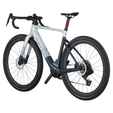 Scott Solace Gravel 20 2027. E-bike gravel. Squid Blue / Beluga Grey