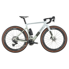 Scott Solace Gravel 10 2027. E-bike gravel. Pale Green / Beluga Grey
