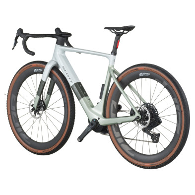 Scott Solace Gravel 10 2027. E-bike gravel. Pale Green / Beluga Grey