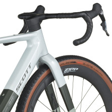 Scott Solace Gravel 10 2027. E-bike gravel. Pale Green / Beluga Grey
